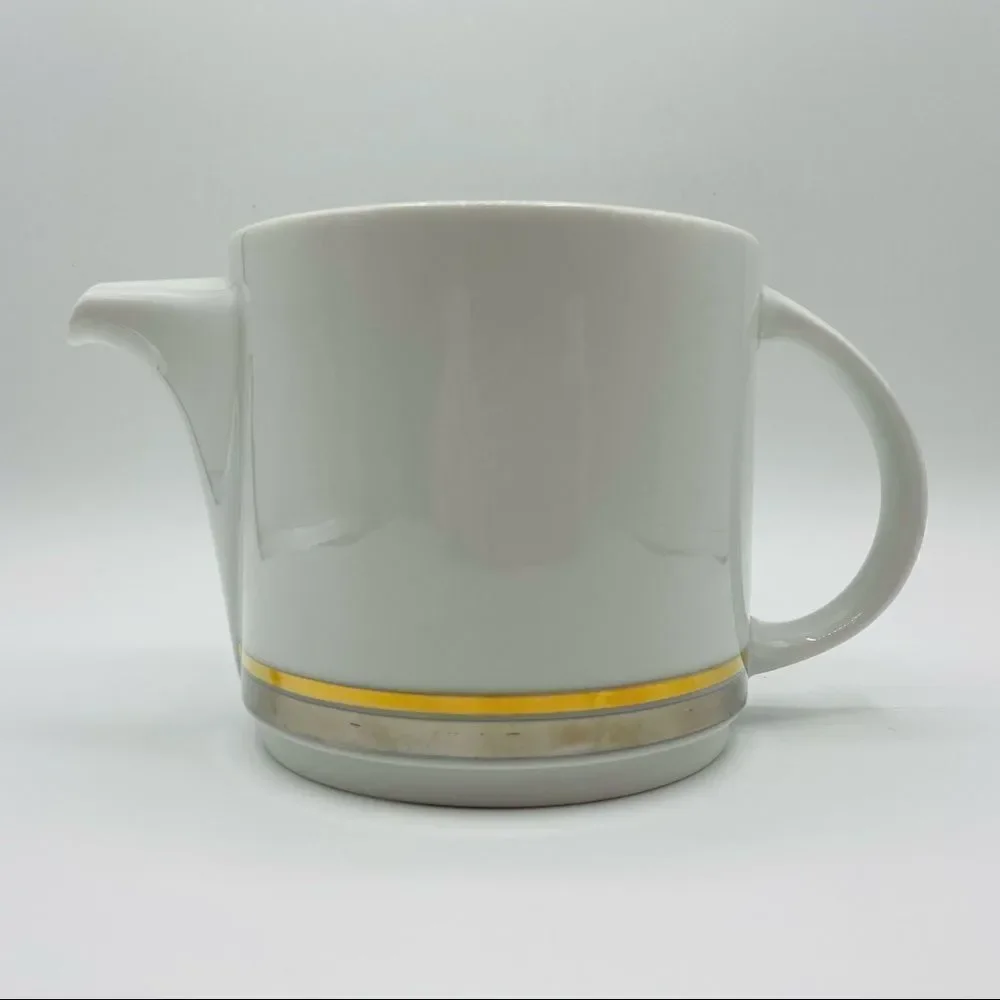 Vintage Mid-Century Thomas Germany Metallic Teapot and Creamer Set